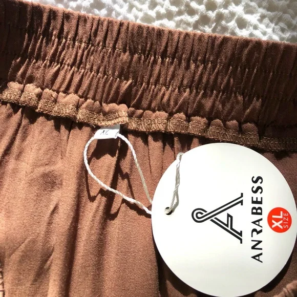 NWT Brown Maxi Skirt With Pockets - Picture 2 of 10